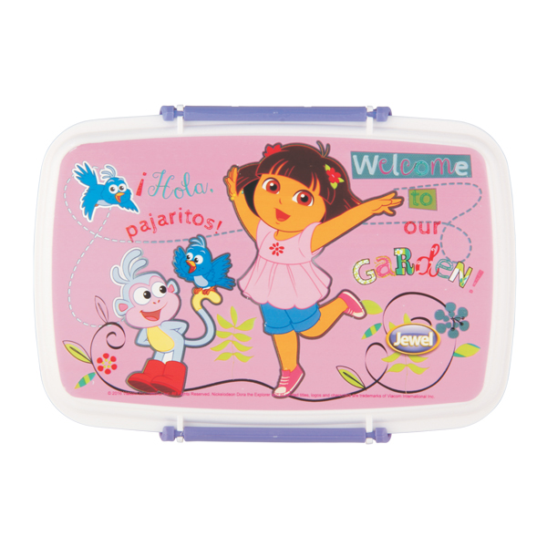 Jewel Flip Lock Dora Lunch Box